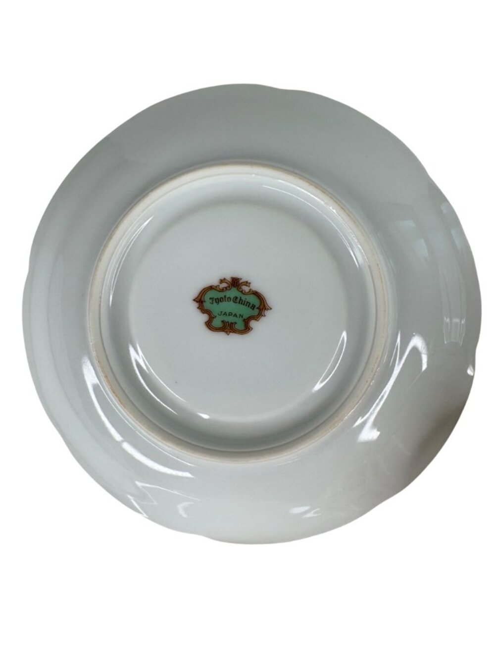 Japanese Jyoto China Floral Tea Cup & Saucer Set Porcelain 4-Piece Pastel Vtg - Picture 10 of 16